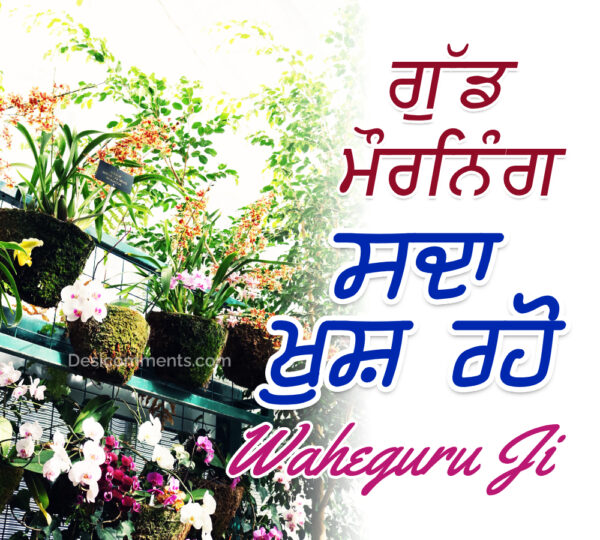 Best Satnam Shri Waheguru Good Morning Ji Photo